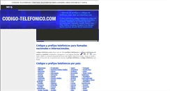 Desktop Screenshot of codigo-telefonico.com