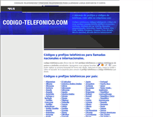 Tablet Screenshot of codigo-telefonico.com